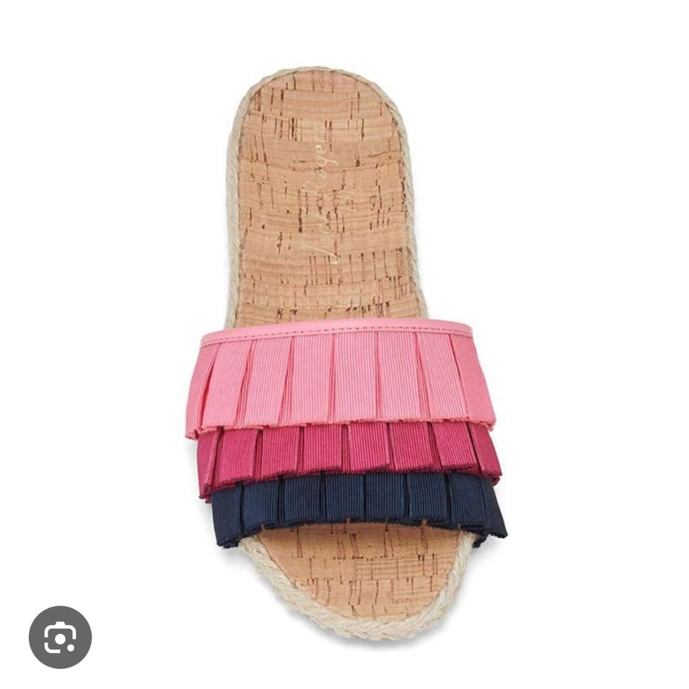 Jack Rogers Flynn Pink and Navy Slide size 9